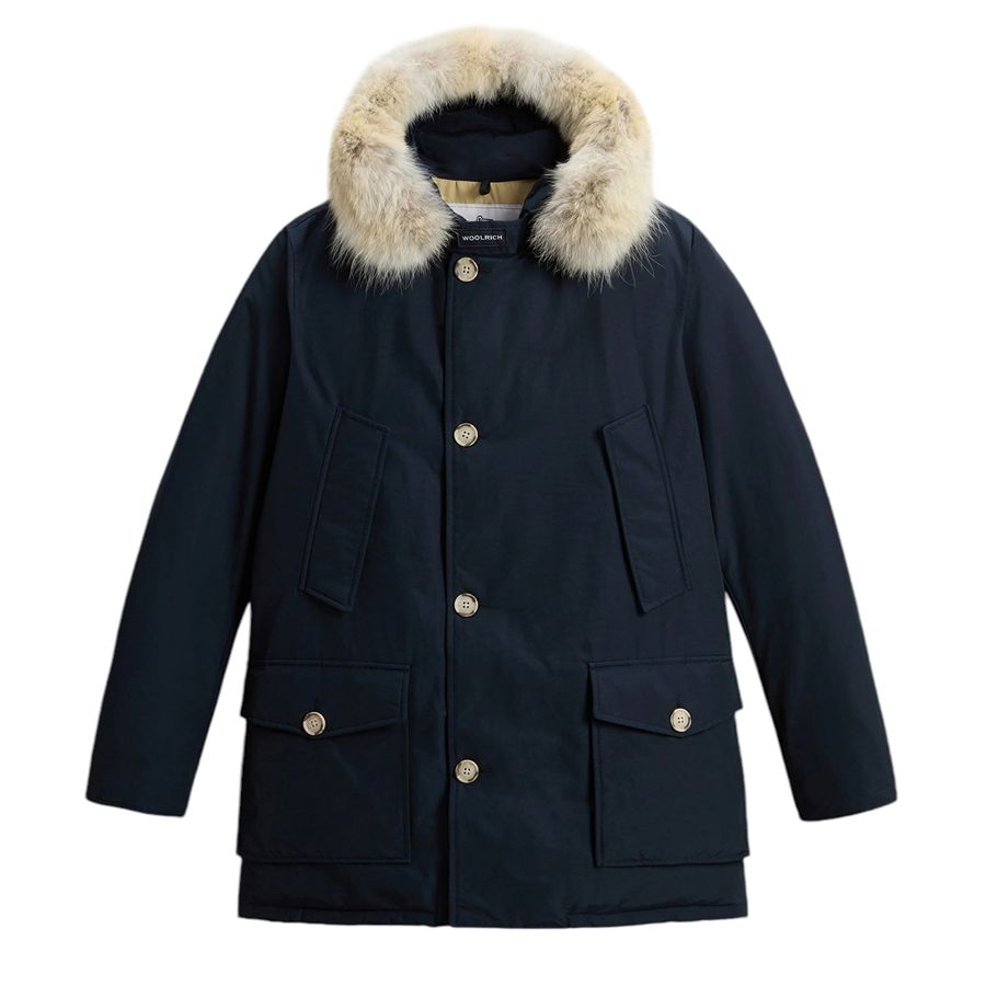 Arctic Parka in Ramar Cloth  giaccone con pelliccia removibile da uomo Woolrich | CFWOOU0482MLB